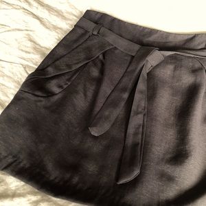 Short black skirt